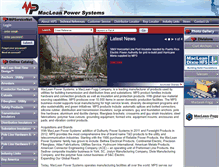Tablet Screenshot of macleanpower.com